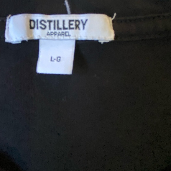 Distillery Apparel Mens Black Cotton Festive Funny Holiday T-Shirt- Sz-L - Picture 7 of 12